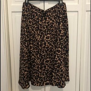 Brand new LOFT leopard print skirt